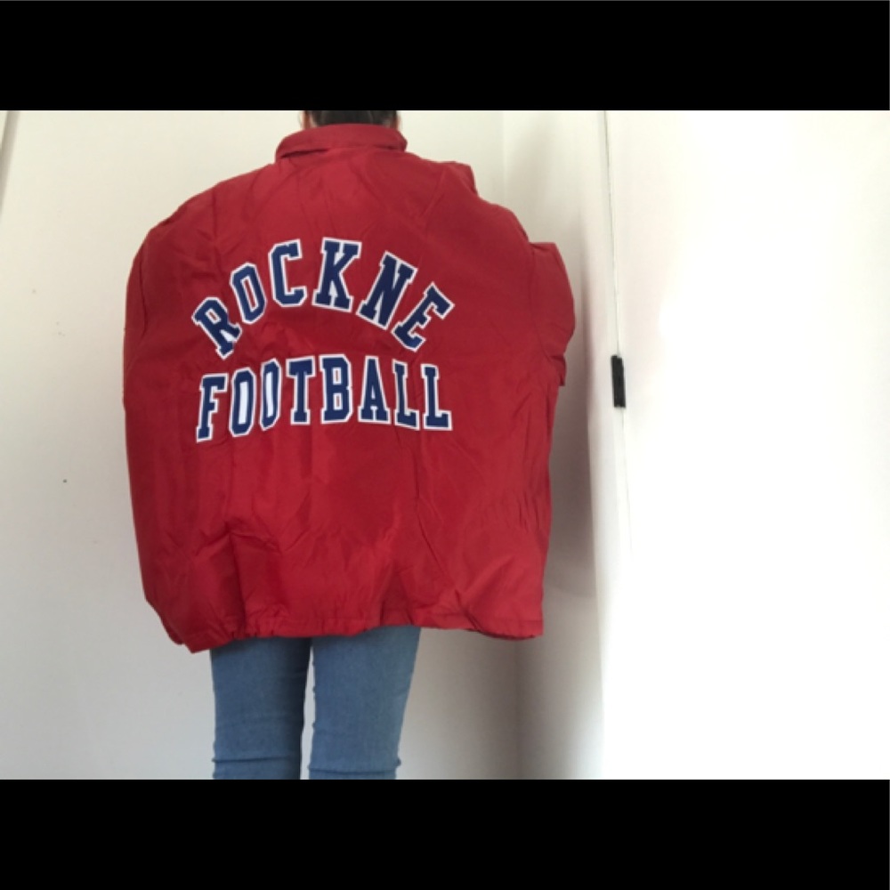 🌟HP🌟 NWOT Vintage Varsity Jacket Rockne Football - Picture 4 of 16